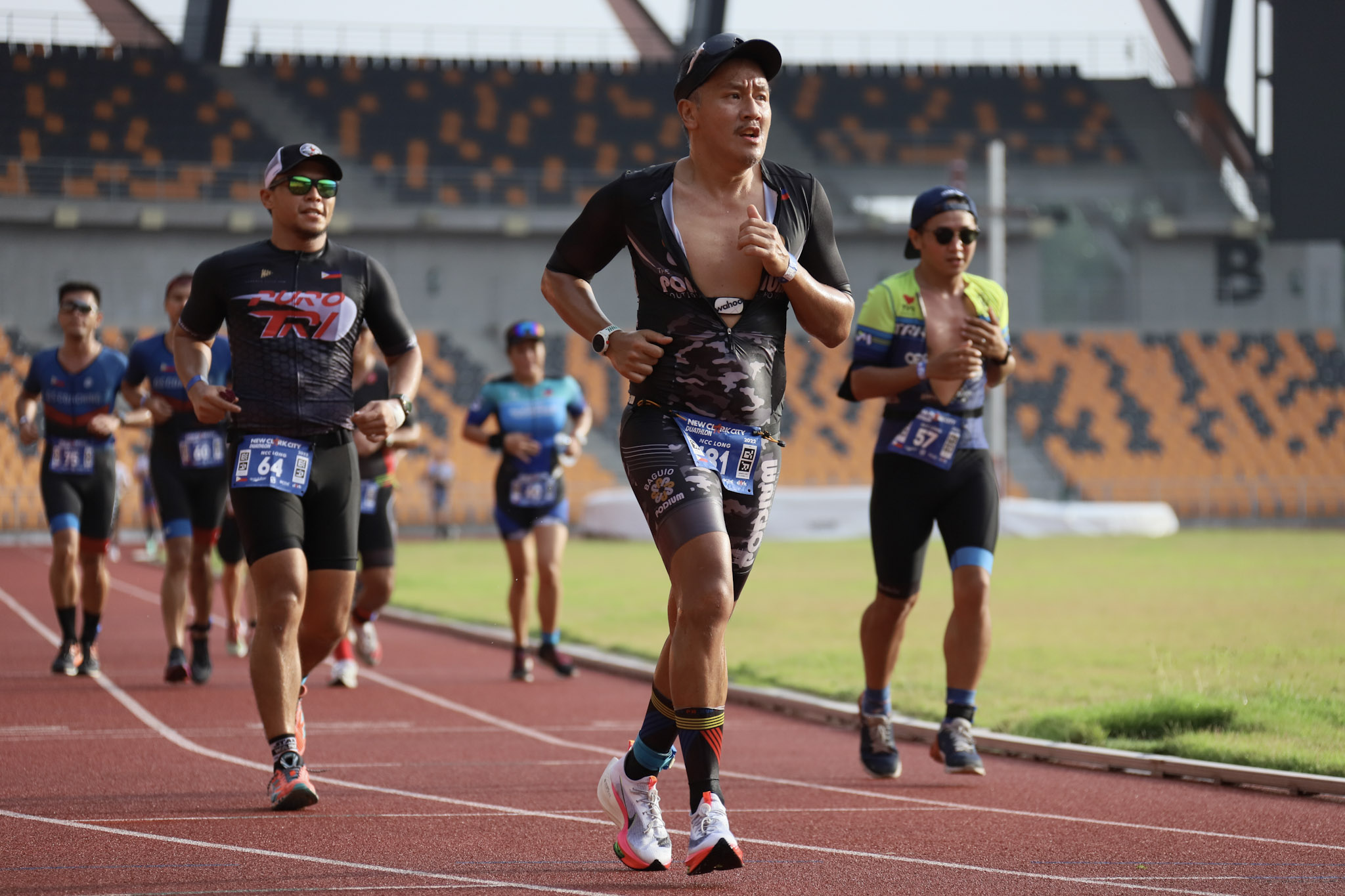 Photo caption: Around 650 professional and amateur duathletes participated in a test of strength and endurance during the New Clark City Duathlon on 17 July 2022.